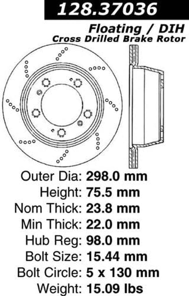 128.37036 Disc Brake Rotor