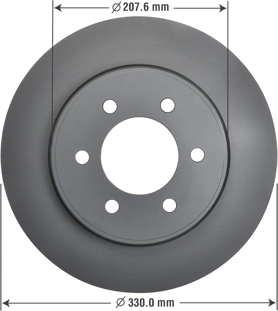Vehicle Front Brake Bundle with Automotive Carbon Ceramic Truck and SUV Front Brake Pads and Antiox Automotive Vehicle Vented Front Brake Rotors