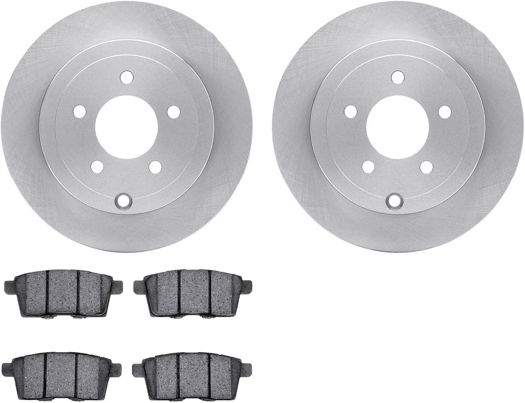 Rear Brake Rotors with 5000 Advanced Brake Pads 6502-99194