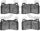 3000 Semi-Metallic Brake Pads 1311-1474-10-Front Set for 2012-2013 Tesla S, 2014-2017 Chevrolet SS, 2014-2019 Cadillac CTS, 2014-2019 Chevrolet Corvette, 2016 Cadillac ELR,