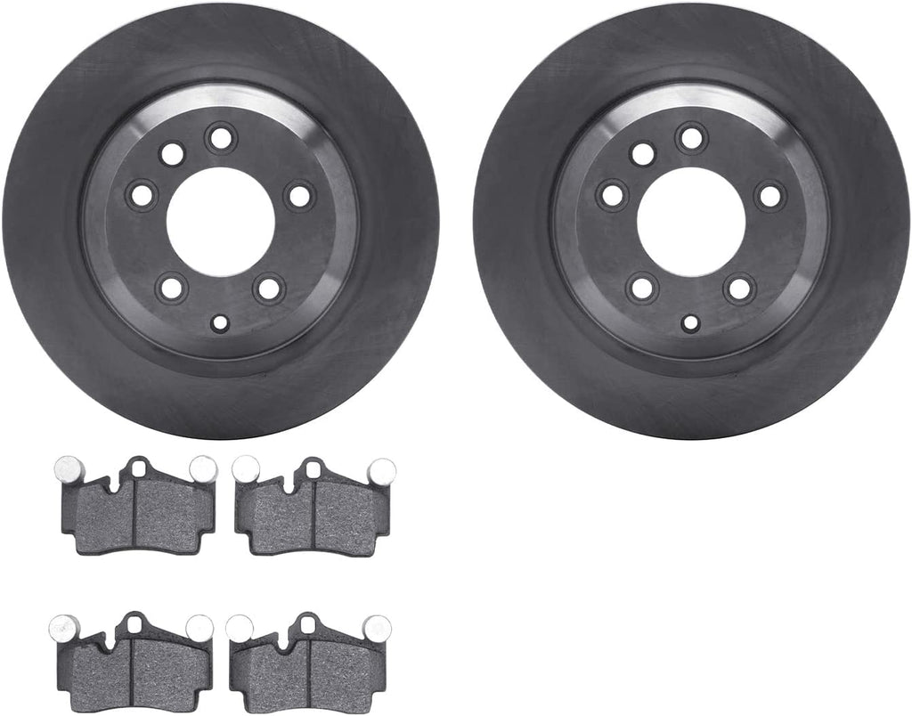 Rear Brake Rotors with 5000 Euro Ceramic Brake Pads 6602-02077