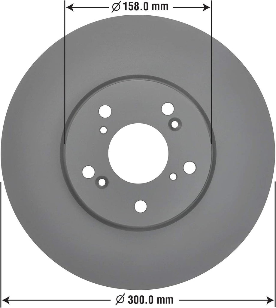 Front Brake Rotors & Ceramic Pads Kit for Honda Accord & Crosstour Goodyear