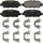 GYD905 Premium Ceramic Automotive Rear Disc Brake Pads Set Vehicle Replacement Part for Infiniti EX35, FX35, FX45, G37, M35 & More