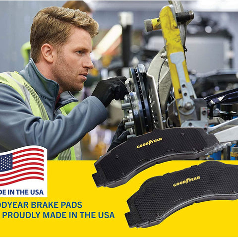 GYD1444 Premium Ceramic Automotive Front Disc Brake Pads Set Vehicle Replacement Part for Hyundai Sonata and Kia Optima, 2011 to 2014