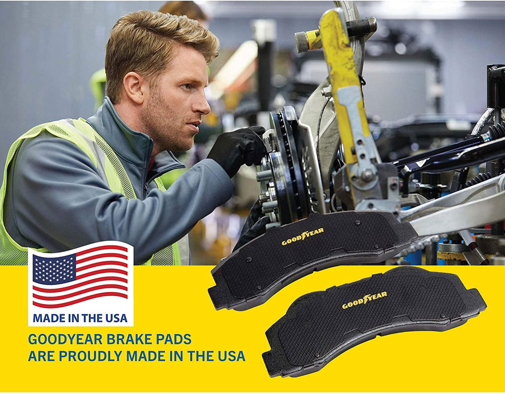GYD154 Carbon Ceramic Automotive Front Disc Brake Pads Set Replacement Part for Avanti II, Buick Century, Cadillac Eldorado & More
