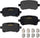 GYD1326 Truck and SUV Carbon Ceramic Rear Disc Brake Pads Replacement Part for Chrysler Town & Country, Dodge Grand Caravan, Ram C/V
