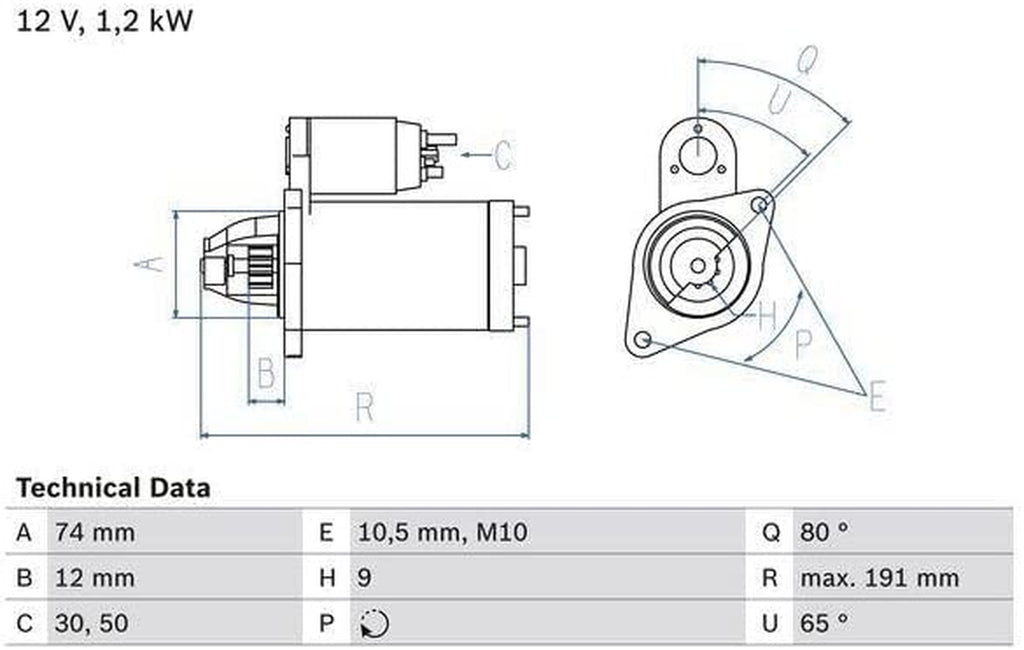 0 986 025 300 Starter Motor
