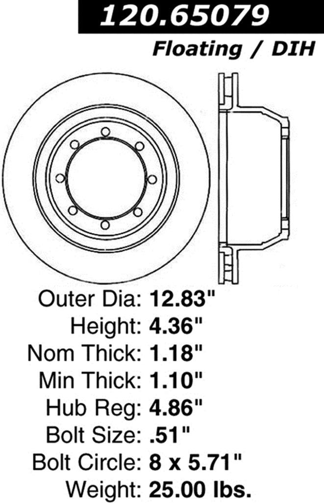 Centric Parts 126.65079SR Brake Rotor