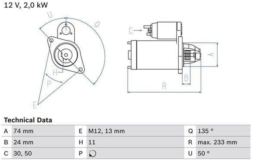 0 986 023 240 Starter Motor