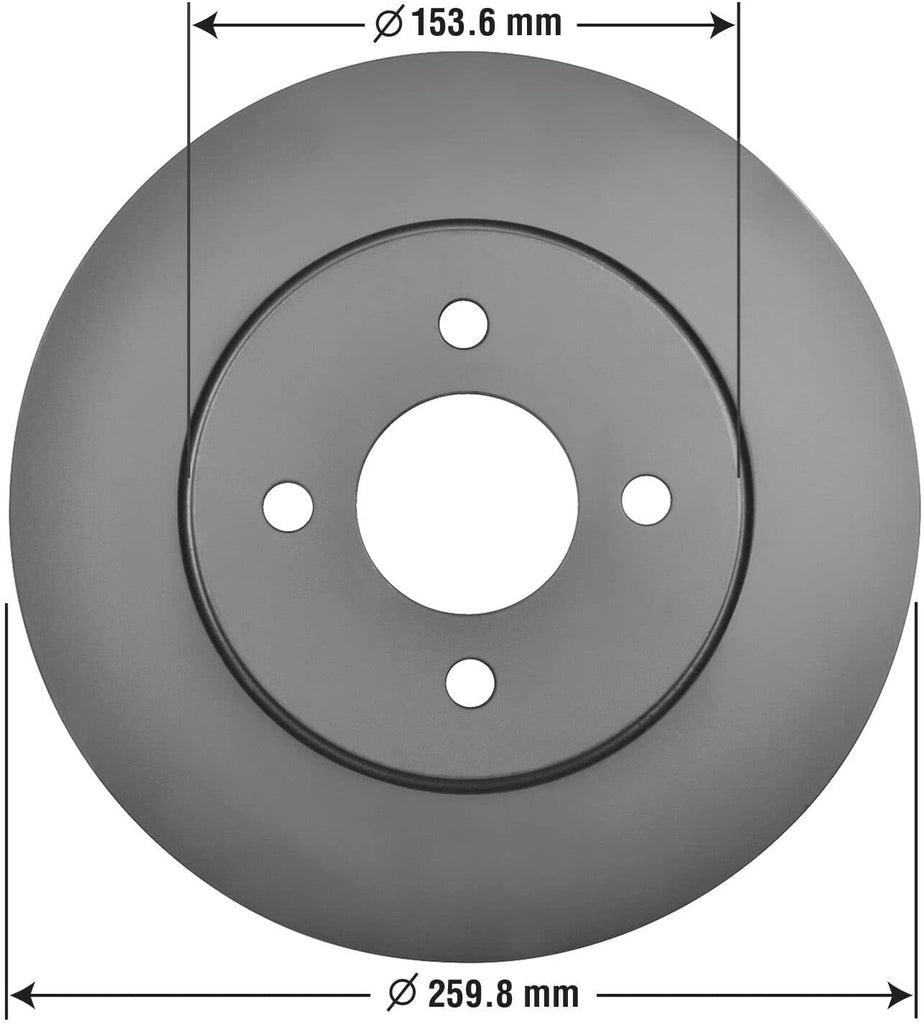 Front Brake Rotors & Ceramic Pads for 12-19 Nissan March Versa 14-19 Versa Note