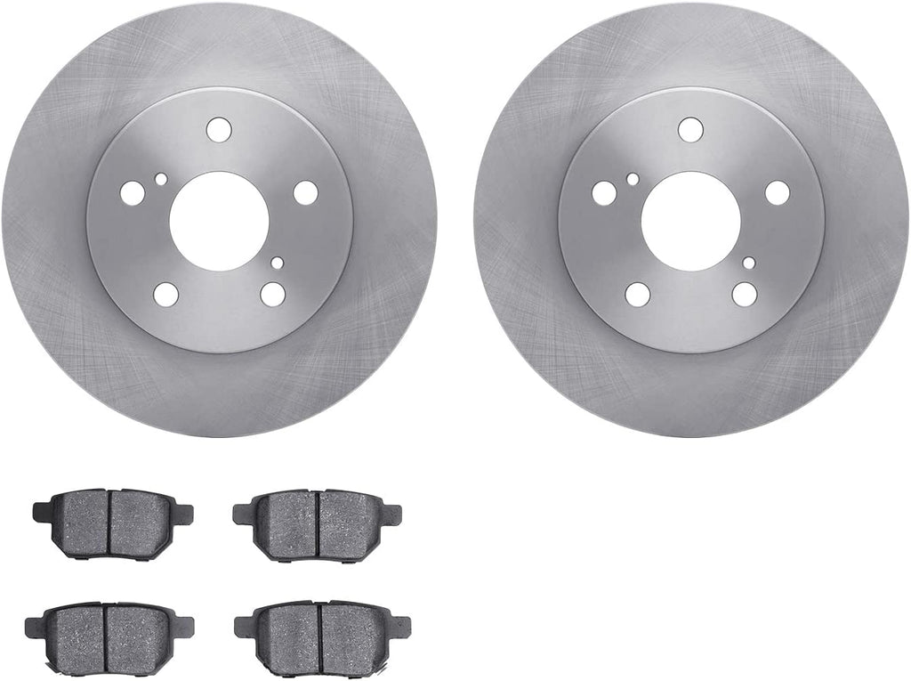 Rear Brake Rotors with 5000 Advanced Brake Pads 6502-76476