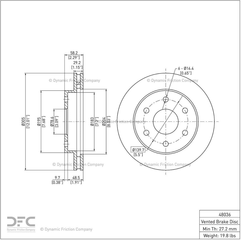 Front  GEOSPEC Coated Brake Rotor 604-48036 (1)