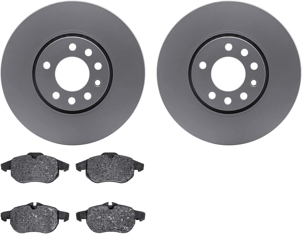 Front Geospec Brake Rotors with 5000 Euro Ceramic Brake Pads 4602-65006