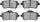 3000 Semi-Metallic Brake Pads 1311-1630-20-Rear Set