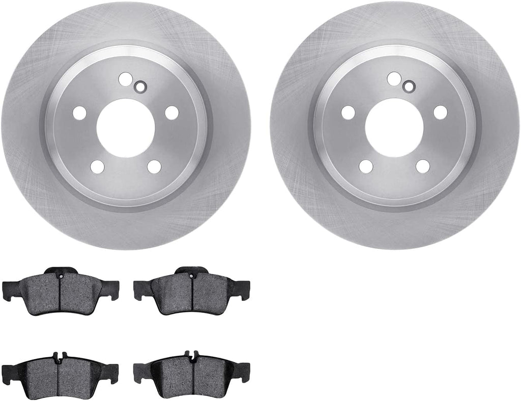 Rear Brake Rotors with 5000 Euro Ceramic Brake Pads 6602-63228