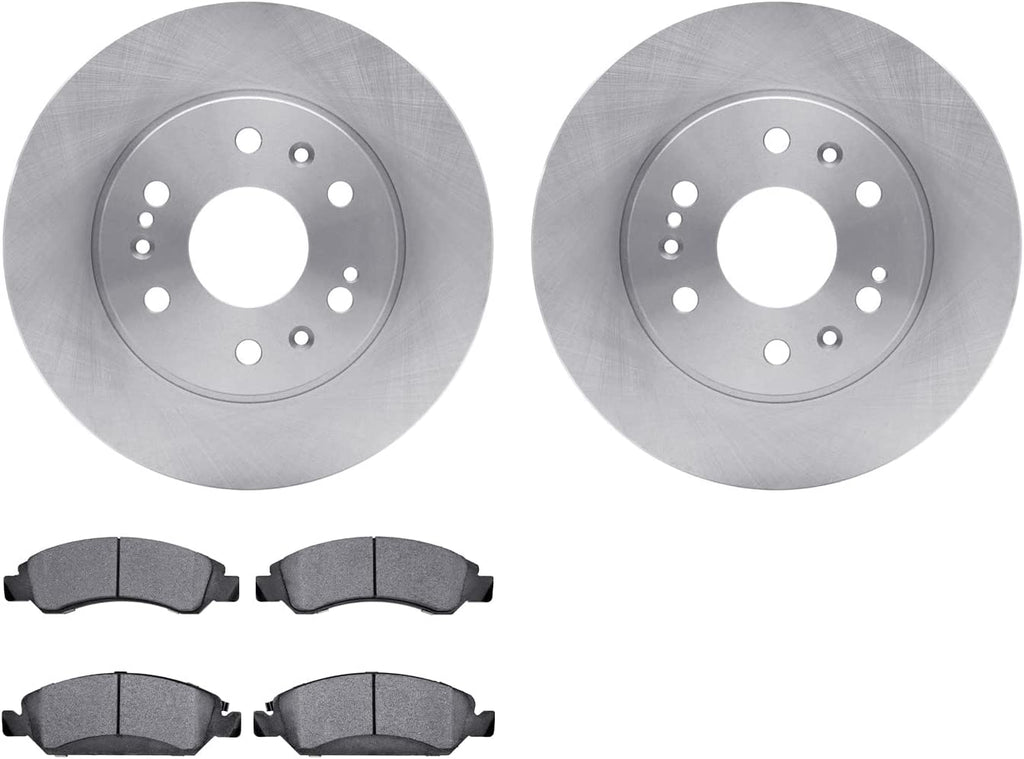 Front Brake Rotors with 5000 Advanced Brake Pads 6502-48293
