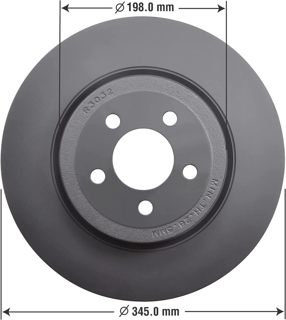 Front Brake Rotors Ceramic Pads for Chrysler 300 Dodge Challenger Charger Magnum