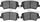 5000 Advanced Brake Pads - Ceramic 1551-1543-00-Front Set for 2011-2016 Hyundai Elantra, 2012-2015 Hyundai Veloster, 2013-2014 Hyundai Elantra Coupe, 2013-2016 Hyundai Elantra