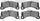 5000 Advanced Brake Pads - Low Metallic 1551-1452-00-Front Set for 2011-2014 Porsche Cayenne, 2015-2018 Porsche Macan, 2017-2020 Porsche Panamera