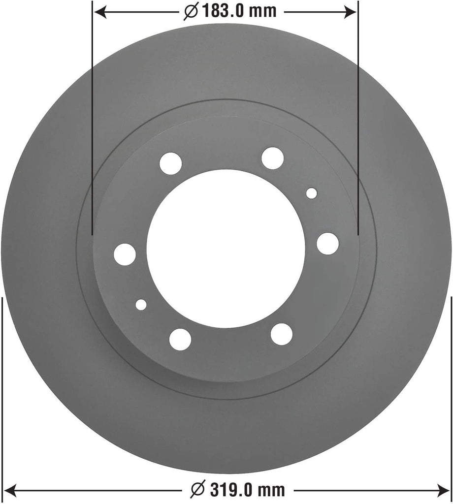 Front Brake Rotors Ceramic Pads Kit for Toyota 4Runner & More Goodyear PRK76842F