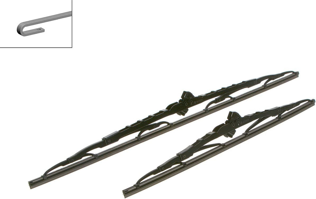 3397118304 Wipers with Spoiler Twin Blades, 23 Inch/15 Inch