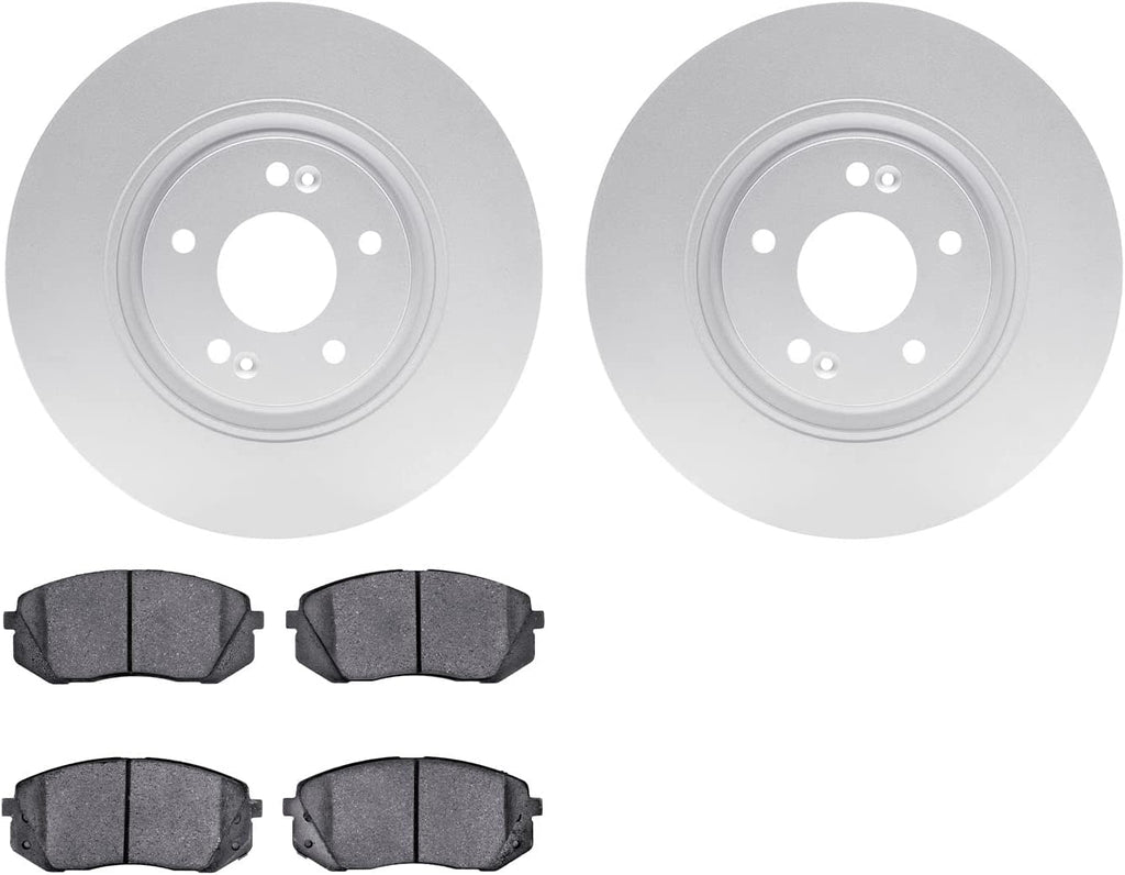 Front Geospec Brake Rotors with 5000 Advanced Brake Pads 4502-03054