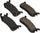 Parts 102.06360 102 Series Semi Metallic Standard Brake Pad