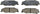 BP732 Quietcast Premium Semi-Metallic Disc Brake Pad Set - Compatible with Select Cadillac XLR; Chevrolet Corvette; REAR