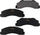 GYD1414 Premium Carbon Ceramic Auto Front Disc Brake Pads Replacement Parts for Ford Expedition, F-150, Lobo, Lincoln Mark, Navigator