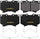 GYD812 Premiumcarbon Ceramic Auto Front Disc Brake Pads Set Vehicle Replacement Part for Lexus, Toyota Land Cruiser, Sequoia, Tundra