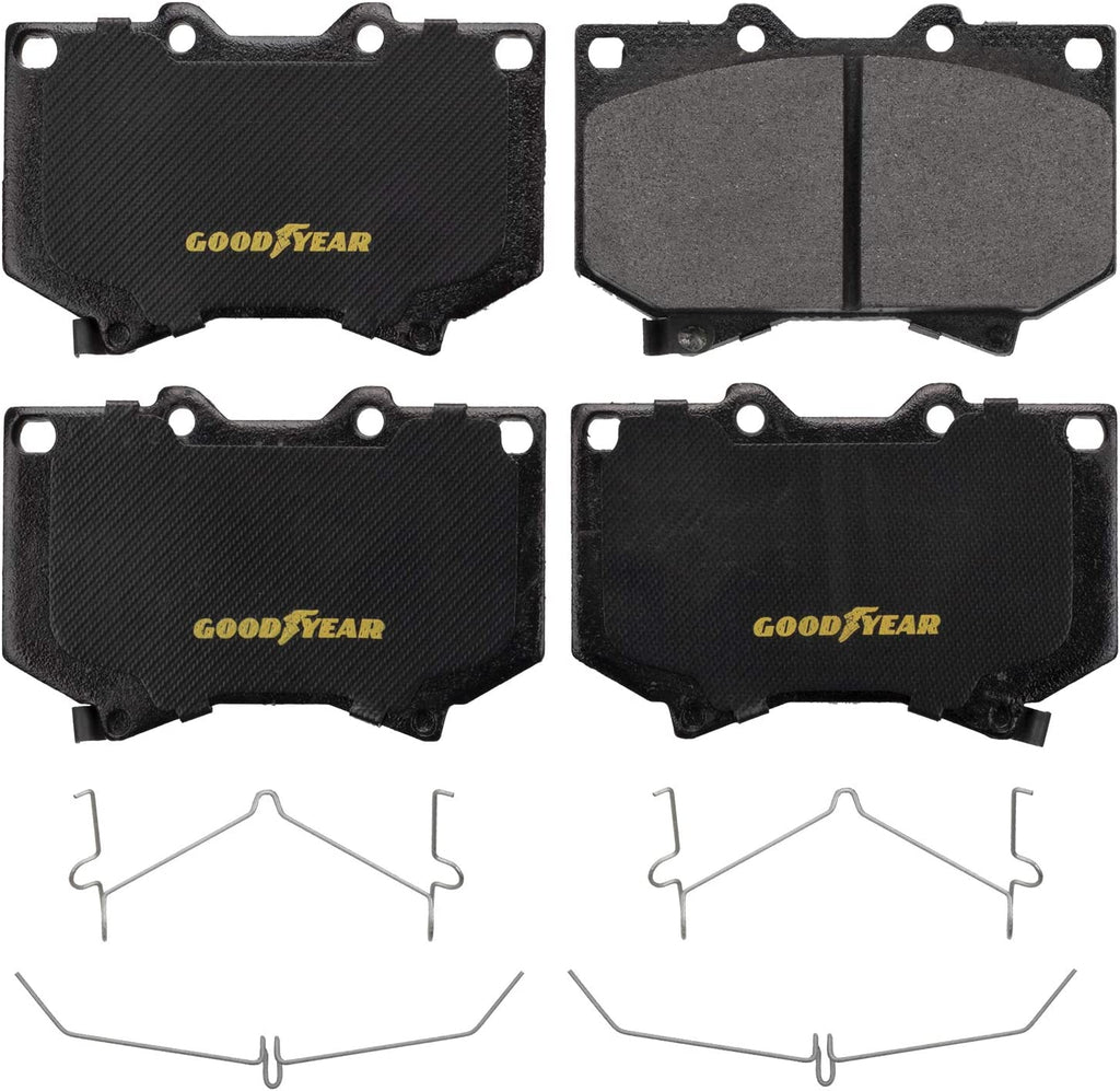 Front Brake Rotors & Carbon Ceramic Pads Kit for Toyota Tundra Sequoia PRK76835F