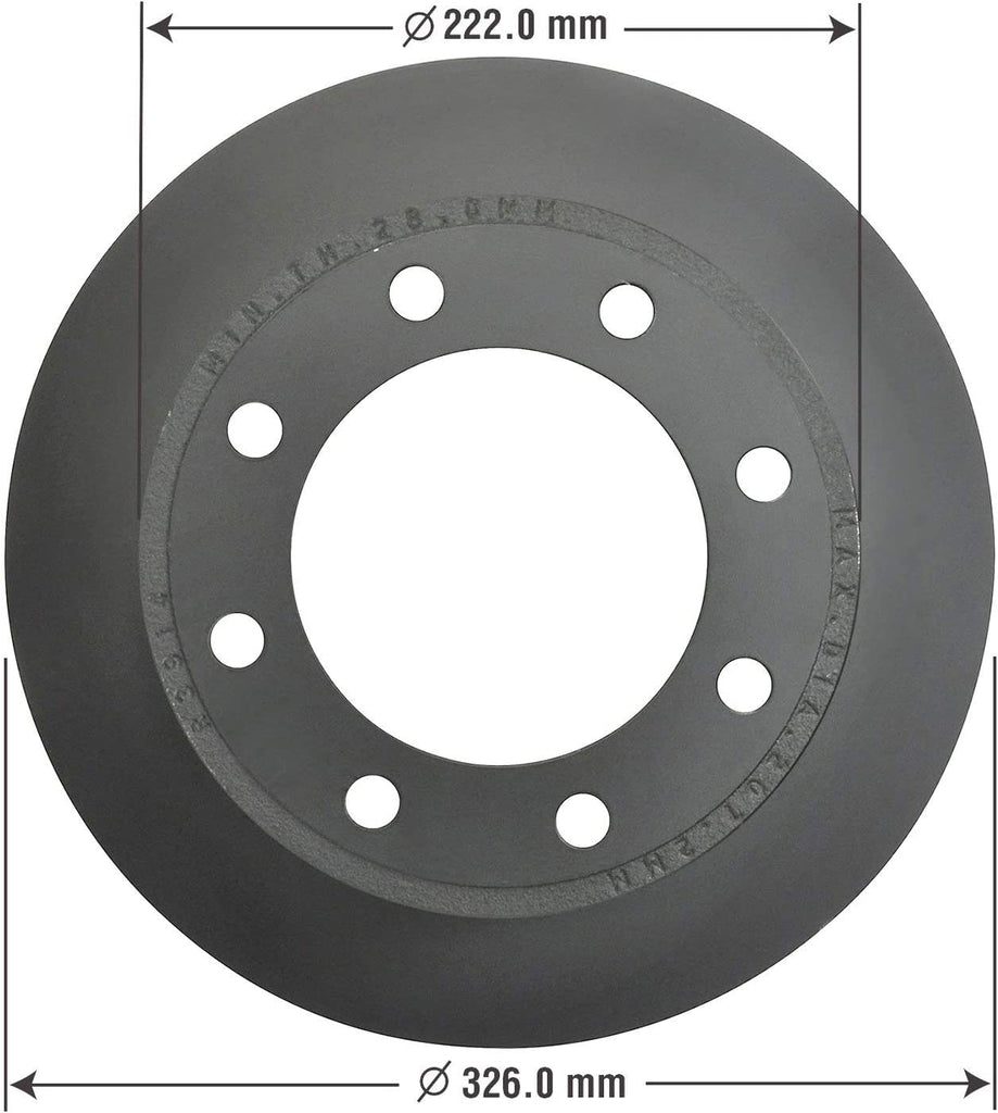 Vehicle Rear Brake Bundle with Truck and SUV Carbon Ceramic Rear Disc Brake Pads Set and Antiox Coated Rear Brake Rotors