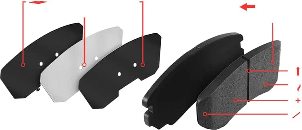 Front Geospec Brake Rotors with Ultimate Duty Performance Brake Pads 4402-48021