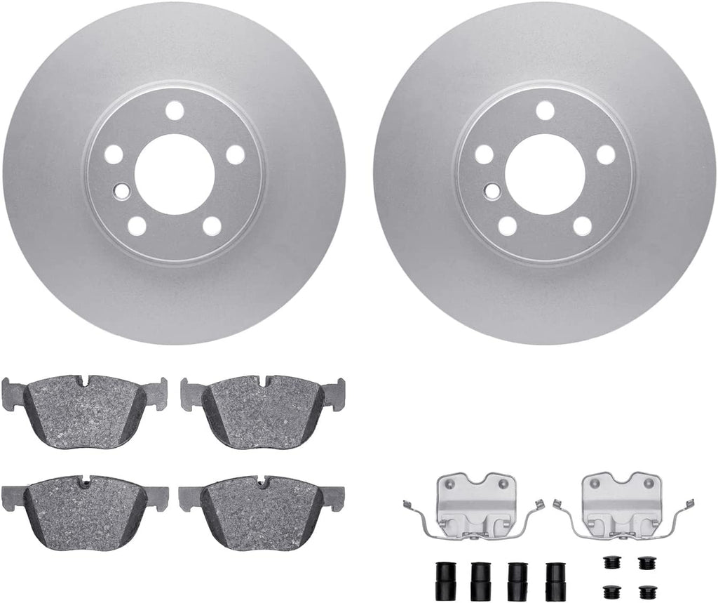 Front Geospec Brake Rotors with 5000 Advanced Brake Pads Includes Hardware 4512-31282