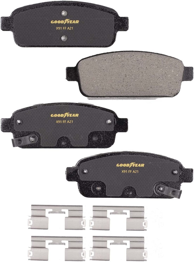 Premium Rear Brake Pads for Buick Cascada Cadillac ELR Chevy Cruze & More D1468