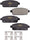Premium Rear Brake Pads for Buick Cascada Cadillac ELR Chevy Cruze & More D1468