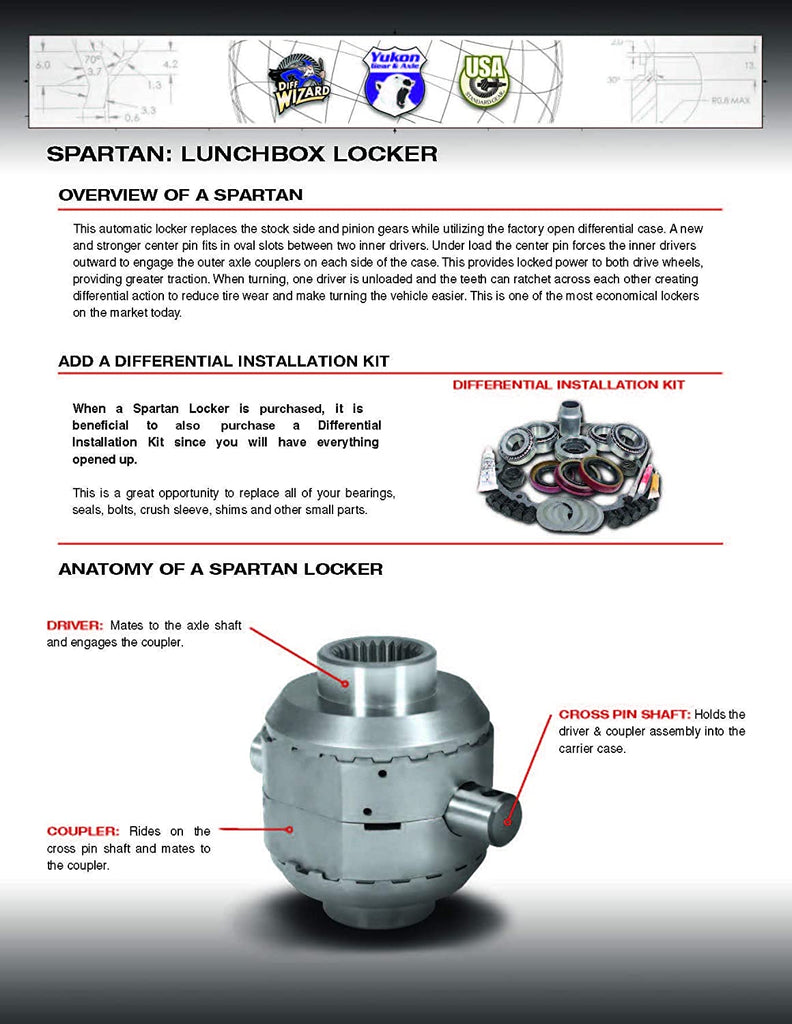 USA Standard Gear Spartan Locker for Dana 30 Differential 27 Spline (SL D30-27)
