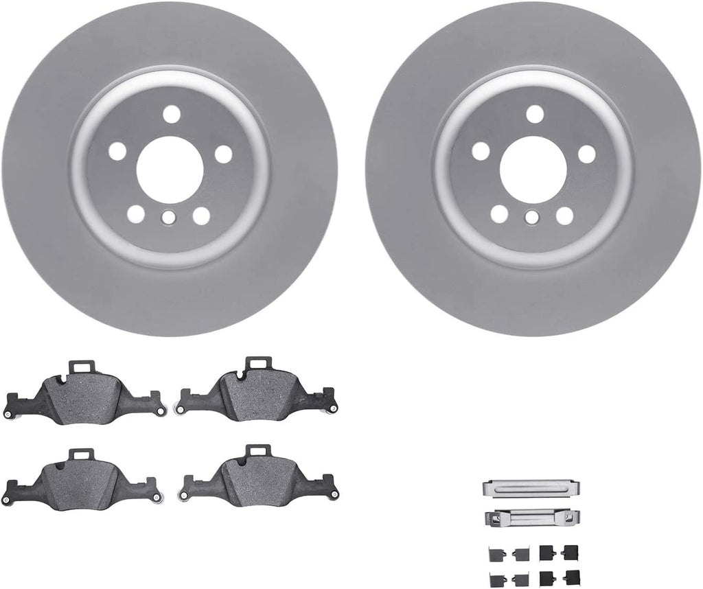 Front Geospec Brake Rotors with 5000 Advanced Brake Pads Includes Hardware 4512-31297