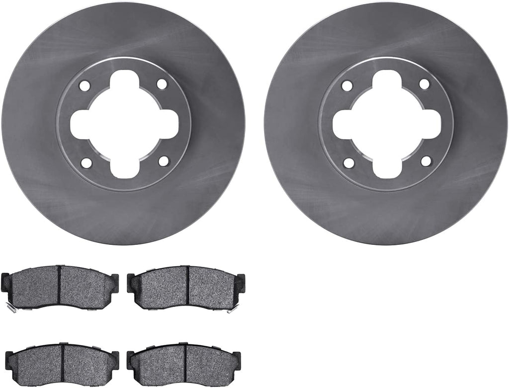 Front Brake Rotors with 5000 Advanced Brake Pads 6502-13048