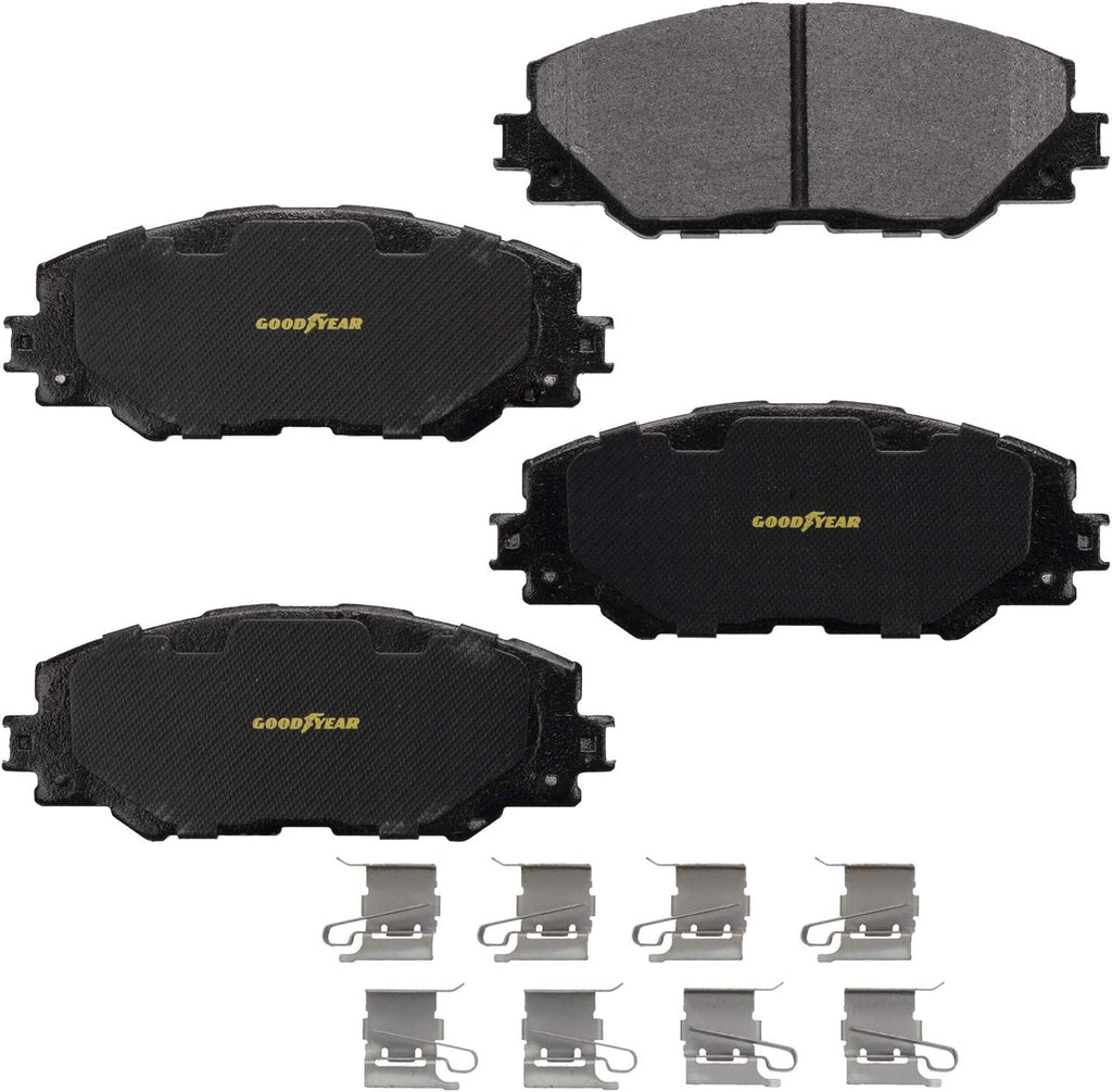 Front Brake Rotors Ceramic Pads Kit for Toyota Scion Pontiac Goodyear PRK76848F