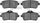 3000 Semi-Metallic Brake Pads 1311-1630-00-Rear Set