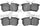 3000 Ceramic Brake Pads 1310-0886-00-Rear Set for 2001-2007 Ford Focus, 2014-2019 Ford Fiesta