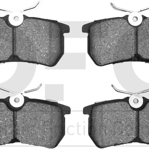 3000 Ceramic Brake Pads 1310-0886-00-Rear Set for 2001-2007 Ford Focus, 2014-2019 Ford Fiesta