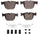 5000 Advanced Brake Pads - Low Metallic and Hardware Kit