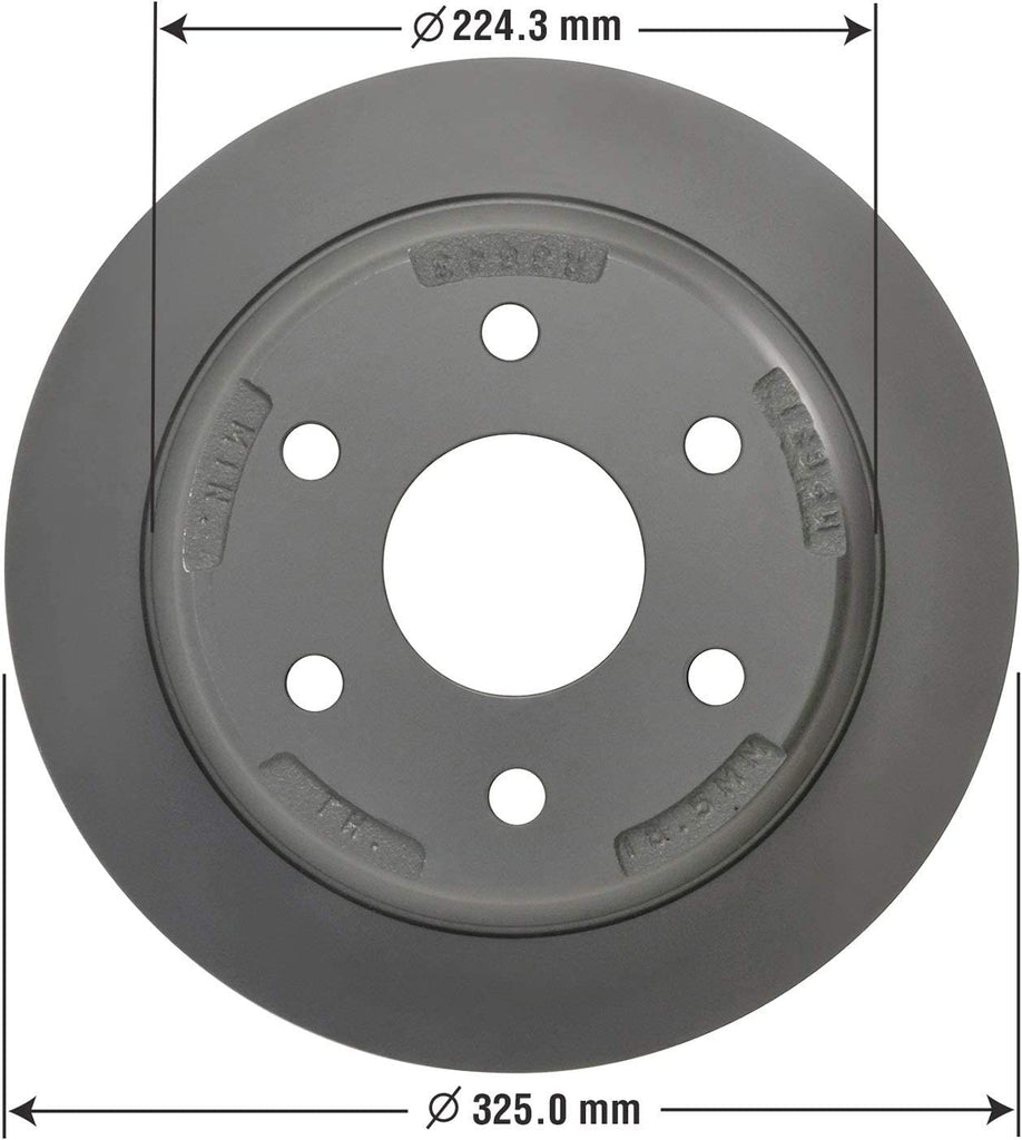 214534GY Truck and SUV Premium Antiox Coated Rear Brake Rotor Automotive Replacement Part for Chevrolet Astro, Avalanche, Silverado