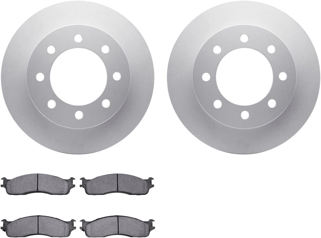 Front Geospec Brake Rotors with Heavy Duty Brake Pads 4202-40137