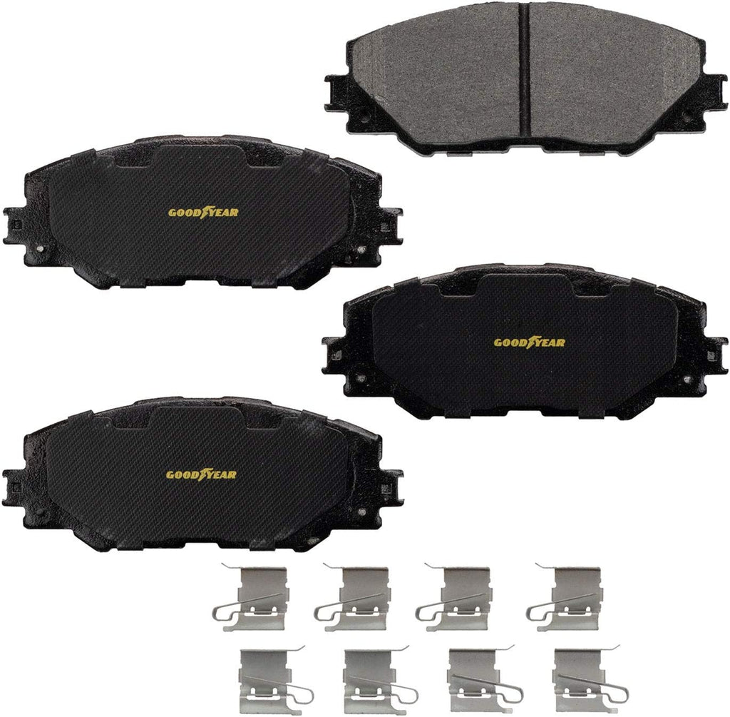 Brakes GYD1211 Semi Metallic Front Brake Pads Automotive Vehicle Replacement Part for Pontiac Vibe, Scion Im, Tc, Toyota Corolla & More