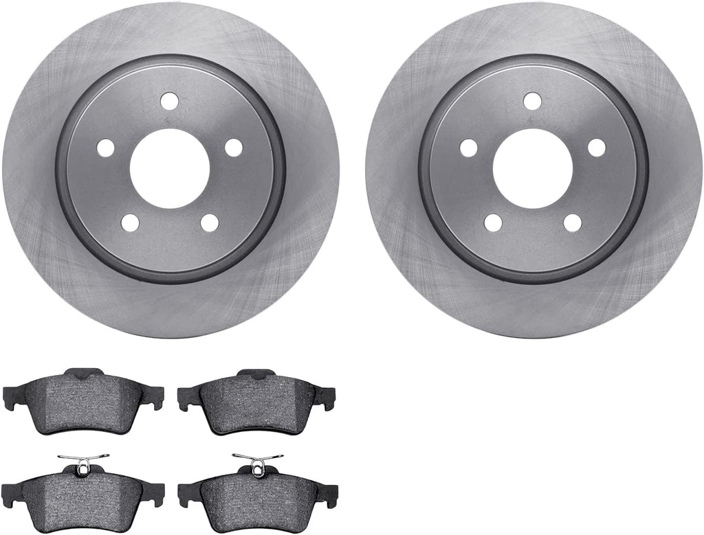Rear Brake Rotors with 5000 Euro Ceramic Brake Pads 6602-54103