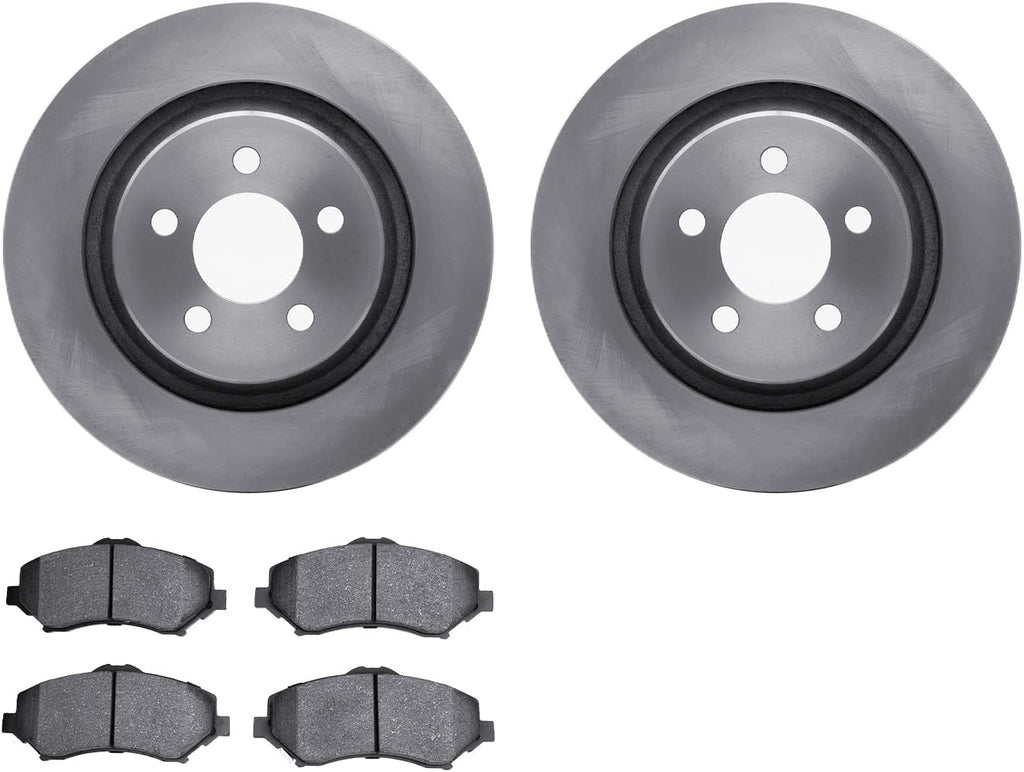 Front Brake Rotors with Heavy Duty Brake Pads 6202-42147