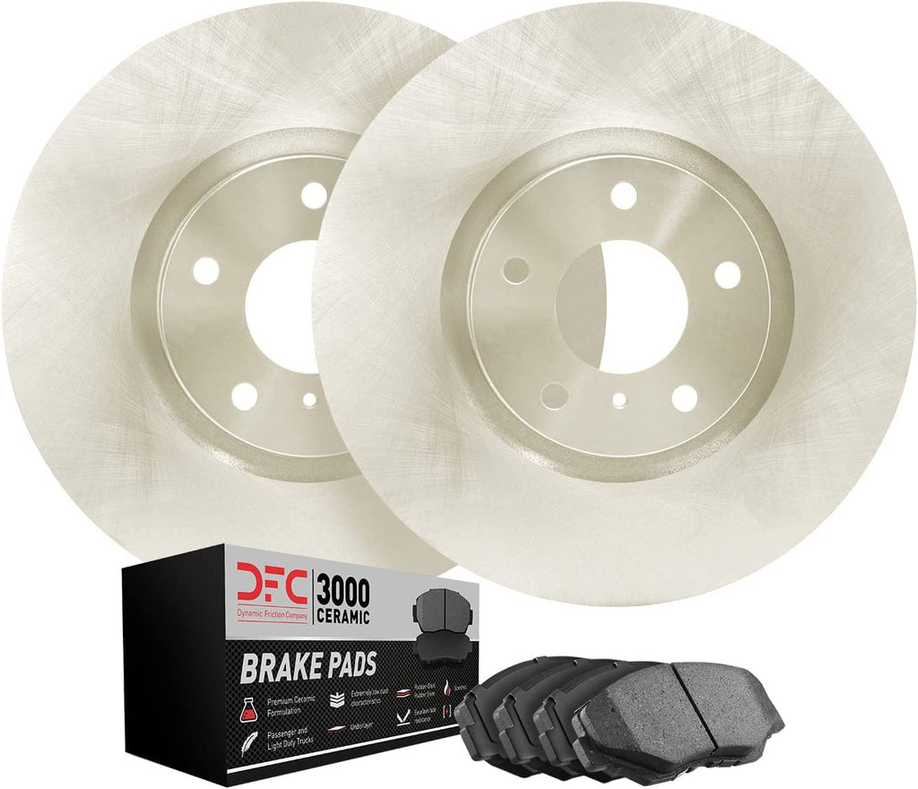 Rear Brake Rotors with 3000 Series Ceramic Brake Pads 6302-01005